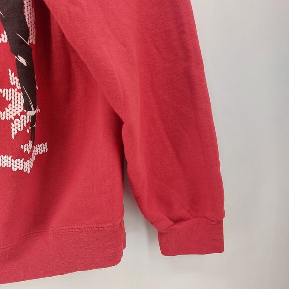 Jerzees Nublend Ugly Christmas Sweater Red Star Trek Size M - Picture 8 of 15